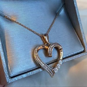 Zales heart shaped necklace